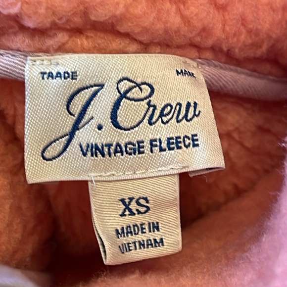 J. Crew Polartec Sherpa Fleece Half-Zip Pullover Jacket/Sweatshirt Size: 4-6 - Picture 5 of 7